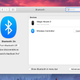 A PS4 controller in the Bluetooth devices list on macOS.